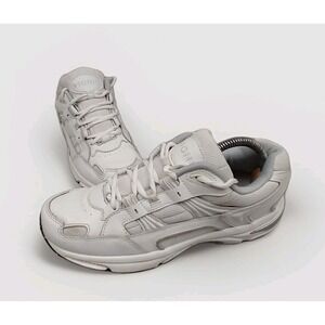 VIONIC Women's 9.5 Walk‎ 23 White and Blue Leather Orthopedic Shoes Nice!